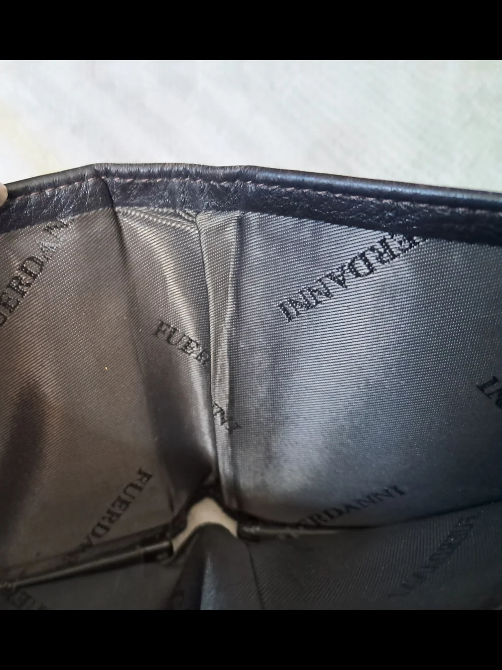 Black Leather Money Clip